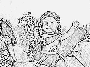American Girl Doll Coloring Page